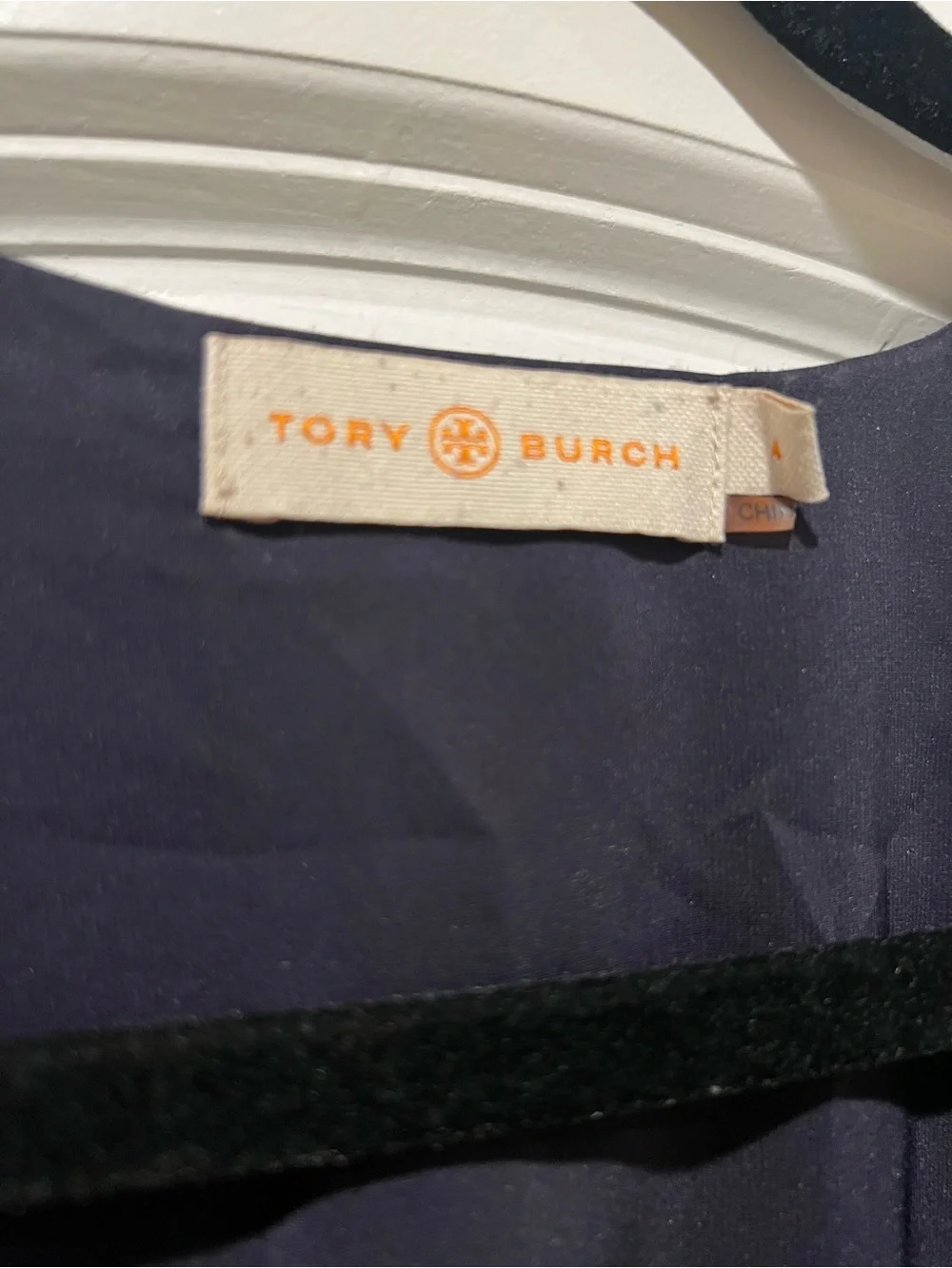 Tory Burch Sleeveless Tie-Neck Camisole in Charcoal